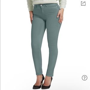 New Guess 1981 High Rise Skinny Jeans in Dusty Teal Size 28